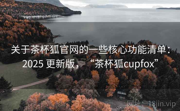 关于茶杯狐官网的一些核心功能清单：2025 更新版，“茶杯狐cupfox”  第1张